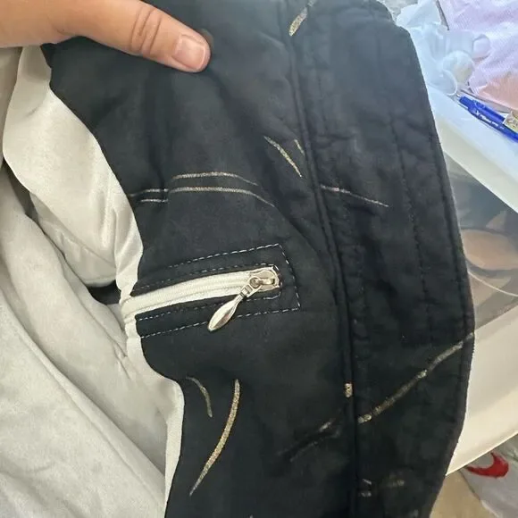 Skea Paris/Vail Vintage Womens Ski‎ Snowboard Suit, Black/Gold Belted Sz 8 - Picture 7 of 12